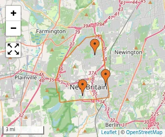 Area schools map